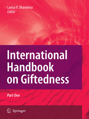 cover image of International Handbook on Giftedness